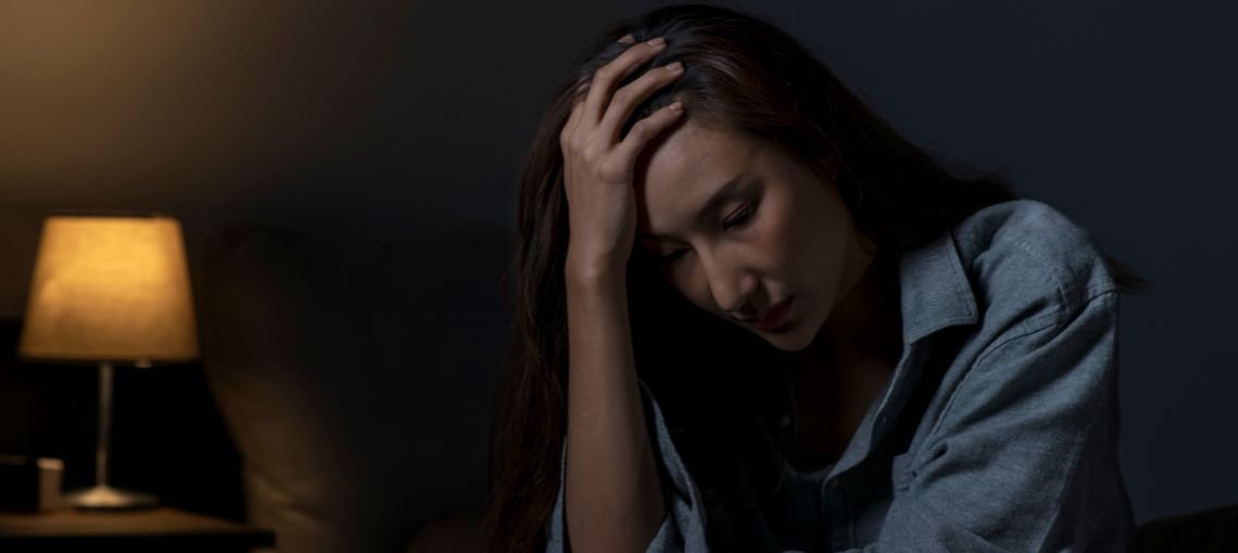 trauma and PTSD symptoms in daily adult life mental health concept