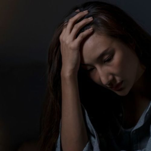 trauma and PTSD symptoms in daily adult life mental health concept